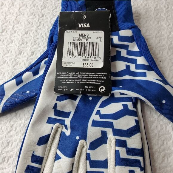 NIKE NFL Men's GF0120 140 Gloves Size L - Picture 3 of 6